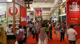 Suasana saat Trade Expo Indonesia 2018 di ICE BSD, Kamis (25/10). Pameran ini dihadiri lebih dari 20.000 pengunjung termasuk para pengusaha dari berbagai negara. (Liputan6.com/Angga Yuniar)