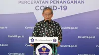 Juru Bicara Pemerintah untuk Penanganan COVID-19 di Indonesia, Achmad Yurianto saat konferensi pers Corona di Graha BNPB, Jakarta, Jumat (5/6/2020). (Dok Badan Nasional Penanggulangan Bencana/BNPB)