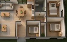 7 Desain Rumah 6x12 Satu Lantai dengan Tiga Kamar Tidur, Sangat Nyaman untuk Keluarga Kecil
