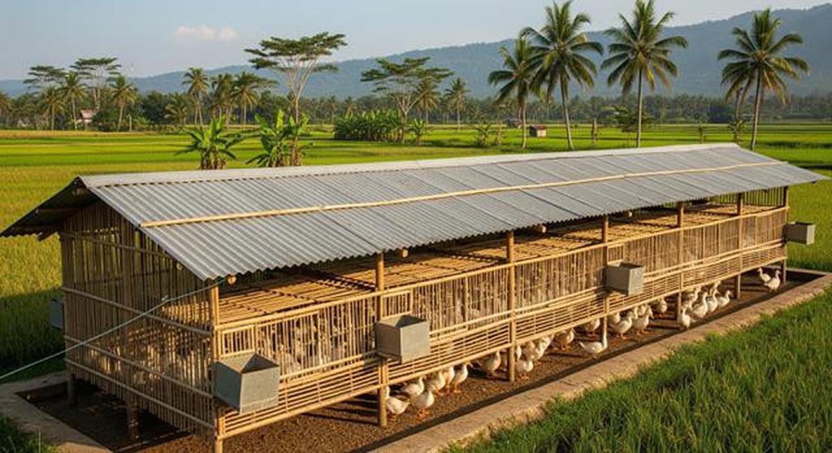 7 Tips Ternak Bebek Petelur dengan Kandang dari Bambu dan Seng Bekas, Telur Bisa untuk Dapur dan Dijual