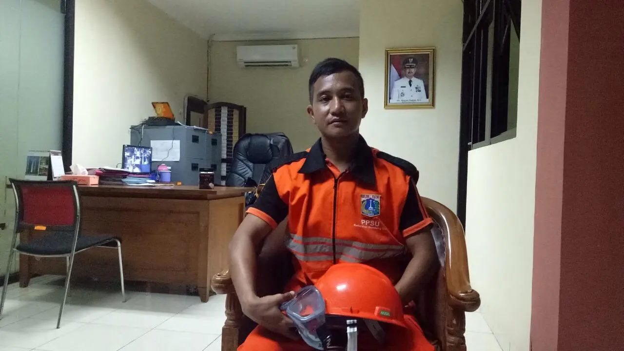 Dadan mengaku aksi menyelam di got yang kotor karena murni sebagai tanggung jawabnya sebagai petugas PPSU