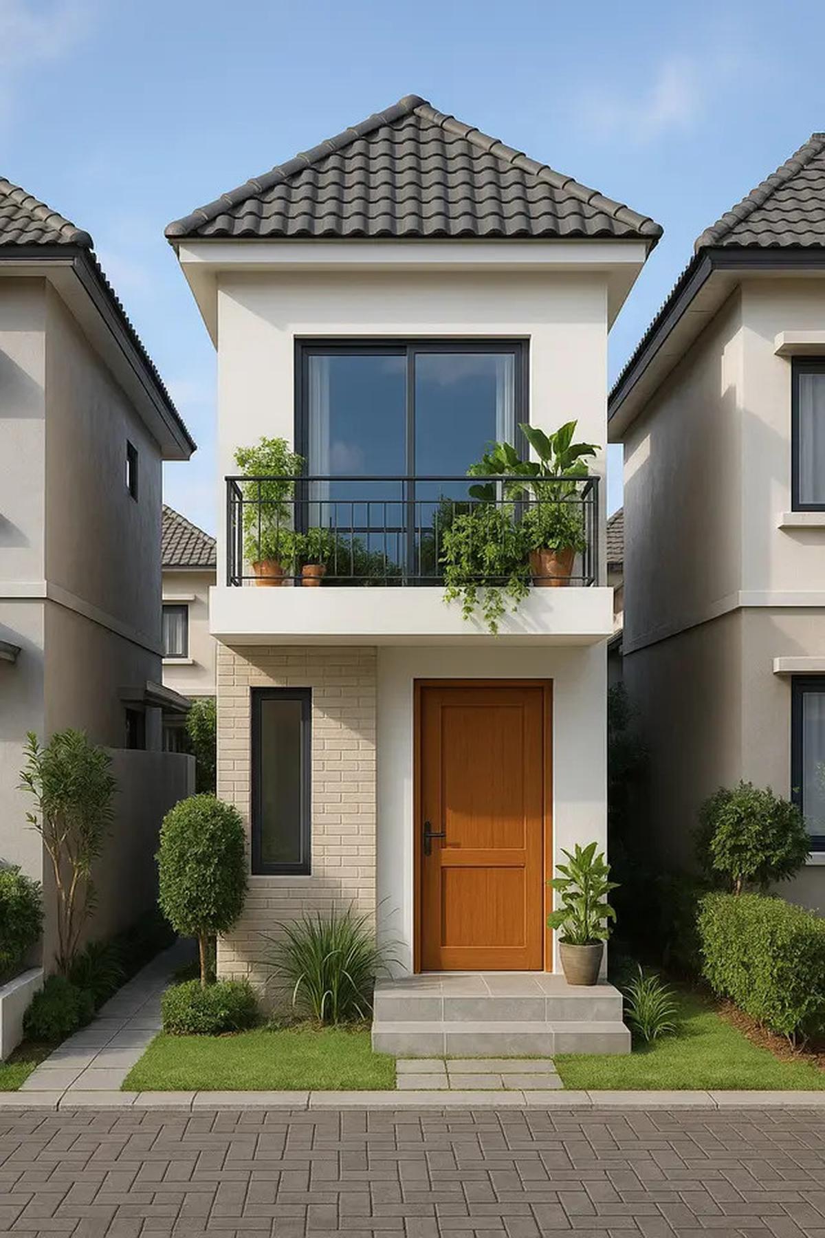 7 Desain Rumah 2 Lantai Mungil Cantik di Lahan Sempit, Tetap Lega dan Nyaman untuk Keluarga