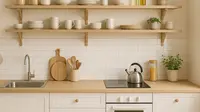 7 Tips Menata Dapur Kecil Minimalis dengan Rak Terbuka, Tampak Rapi dan Nyaman untuk Masak