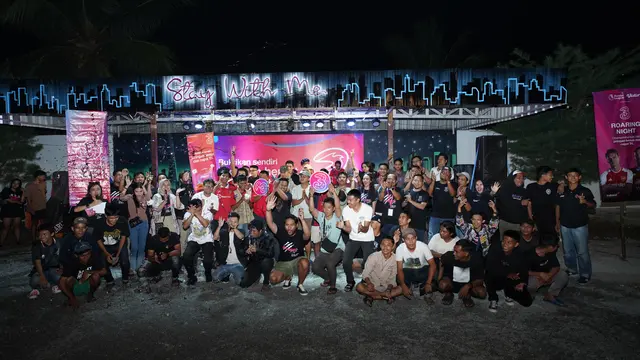 Kemeriahan Roaring Night di Pangkalpinang Persembahan Jaringan Hemat dan Cepat Tri