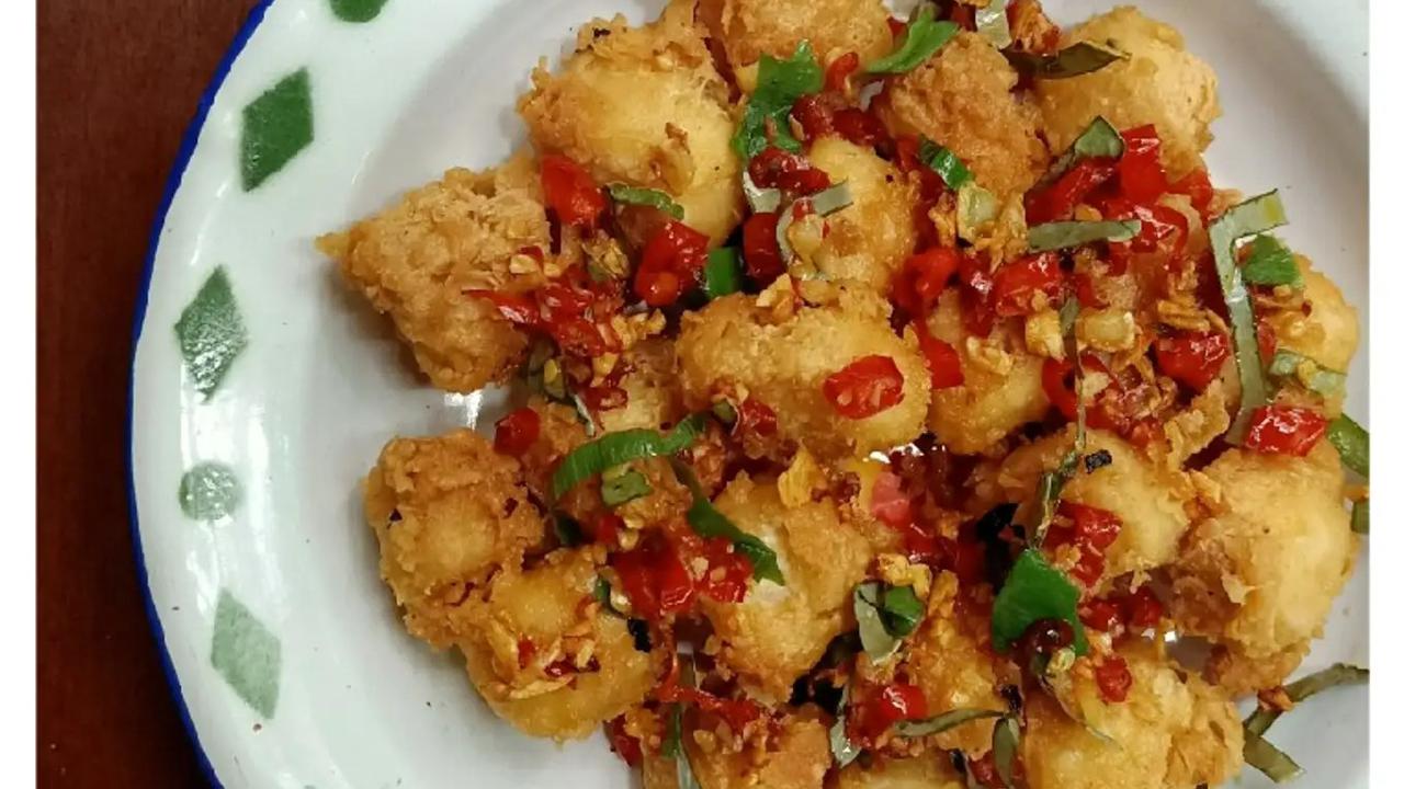 Menu Tahu Crispy Cabe Garam Daun Jeruk