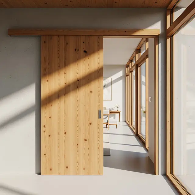 Rumah Kecil Elegan dengan Pintu Geser (Image by Gemini AI)