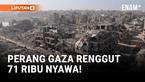 Jumlah korban tewas di Jalur Gaza terus bertambah dan kini mencapai 71.266 orang sejak konflik antara Hamas dan Israel pecah pada 7 Oktober 2023.