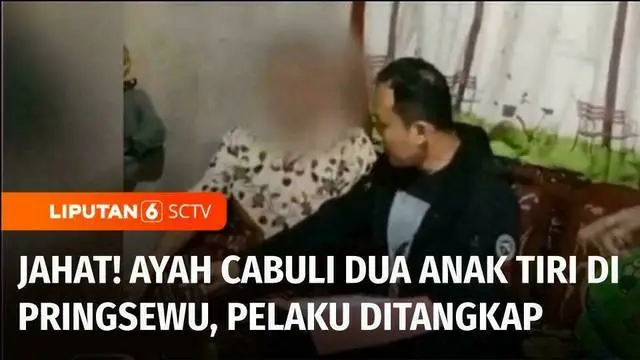 VIDEO: Ditinggal Istri Bekerja ke Luar Negeri, Ayah Mencabuli Dua Anak Tirinya di Pringsewu