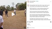 Viral video pelajar SMK terlibat duel 5 vs 5 di Cianjur, Jawa Barat. (Instagram @infocianjur24jam)