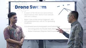 Keren, Robot Ciptaan Siswa Asal Tangsel Ini Bisa Deteksi dan Padamkan Kebakaran Gambut