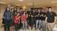Perwakilan Tatsuji Dojo MMA saat menyambangi kantor Bola.com di Jakarta, 1 Juni 2017. (Bola.com/M.Iqbal Ichsan)