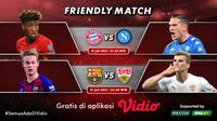 Link Live Streaming Pertandingan Pramusim Bayern Munich dan Barcelona di Vidio, Sabtu 31 Juli 2021. (Sumber : dok. vidio.com)