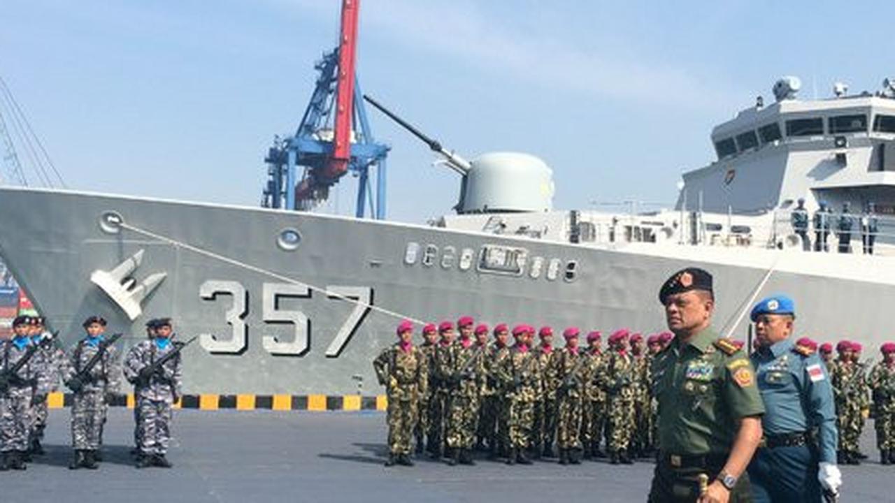 Panglima TNI lepas KRI Bung Tomo berlayar ke perairan Lebanon