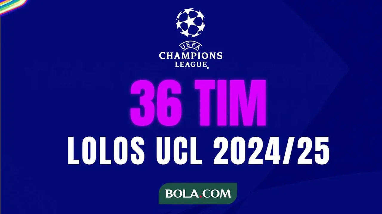 Cover Infografis - 36 Tim yang Lolos UEFA Liga Champions Musim 2024/2025