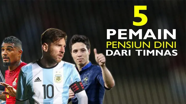 Video pemain sepak bola yang memutuskan pensiun diusia muda dari Tim Nasional, salah satunya Lionel Messi yang pensiun dari timnas Argentina diusianya 29 tahun.