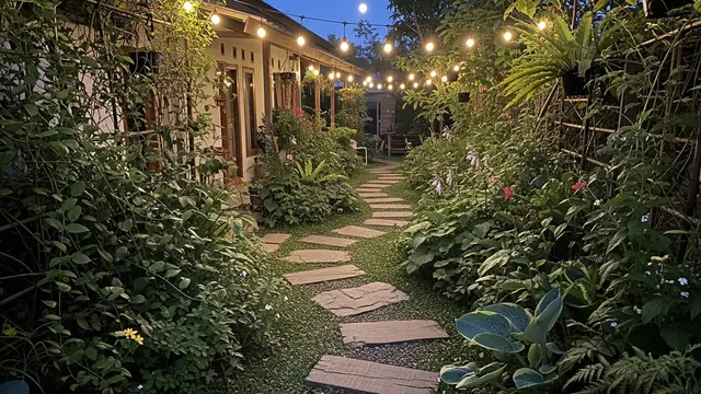 Model Rumah Sederhana dengan Taman Konsep Wild Garden Biar Natural