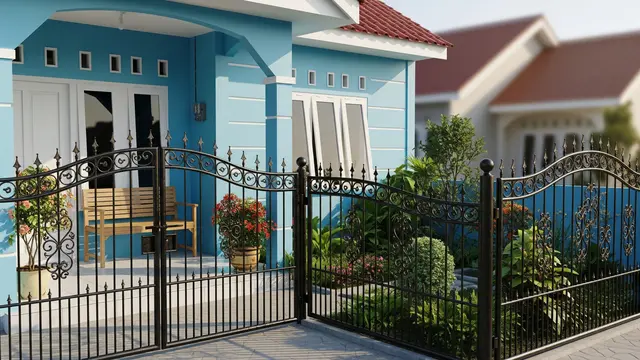 10 Model Pagar Mepet Teras Rumah Subsidi, Desain Minimalis, Fungsional, dan Estetik