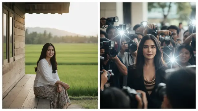 Prompt Gemini AI Edit Foto Ala Artis dengan Kamera Paparazzi