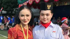 Amora Lemos Jadi Anggota Paskibra di Hari Pramuka, Didampingi Kris Dayanti
