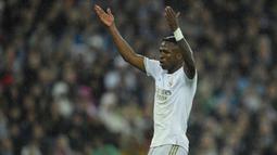 2. Vinicius junior (Real Madrid) - Pemain berusia 19 tahun ini memiliki nilai transfer yang cukup fantastis. Market value Vinicius junior saat ini mencapai 50 juta euro. (AFP/Oscar Del Pozo)