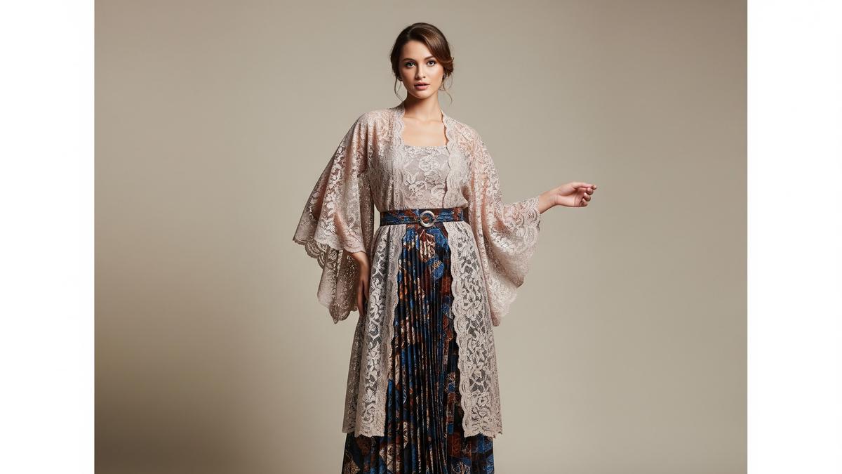 7 Model Atasan Brokat Semi Kebaya Bawahan Rok Batik Plisket Kekinian, Perpaduan Tradisional dan Modern