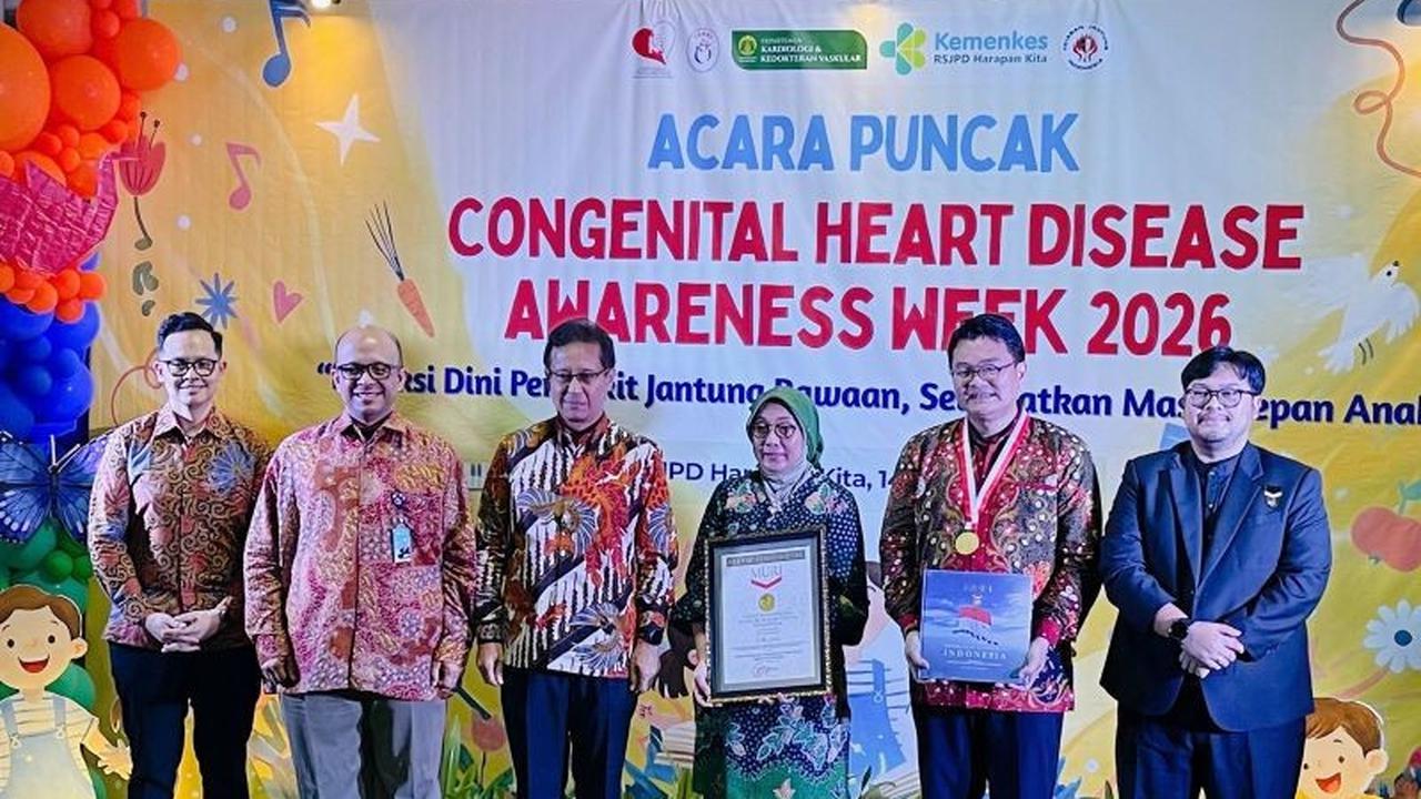 Perki Raih Rekor MURI untuk Skrining PJB Serentak Terbanyak di Indonesia