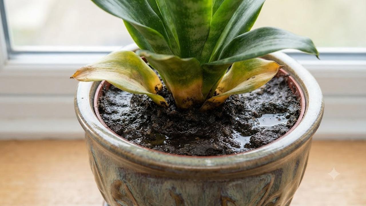 Penyebab Daun Lidah Mertua Menguning
