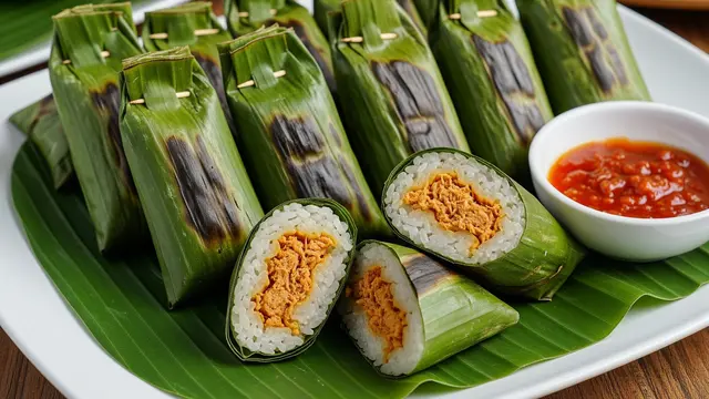 Ilustrasi Kue Lemper Bakar saat Lebaran