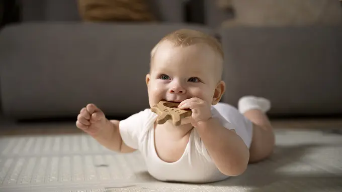 Ilustrasi Teether pada Bayi