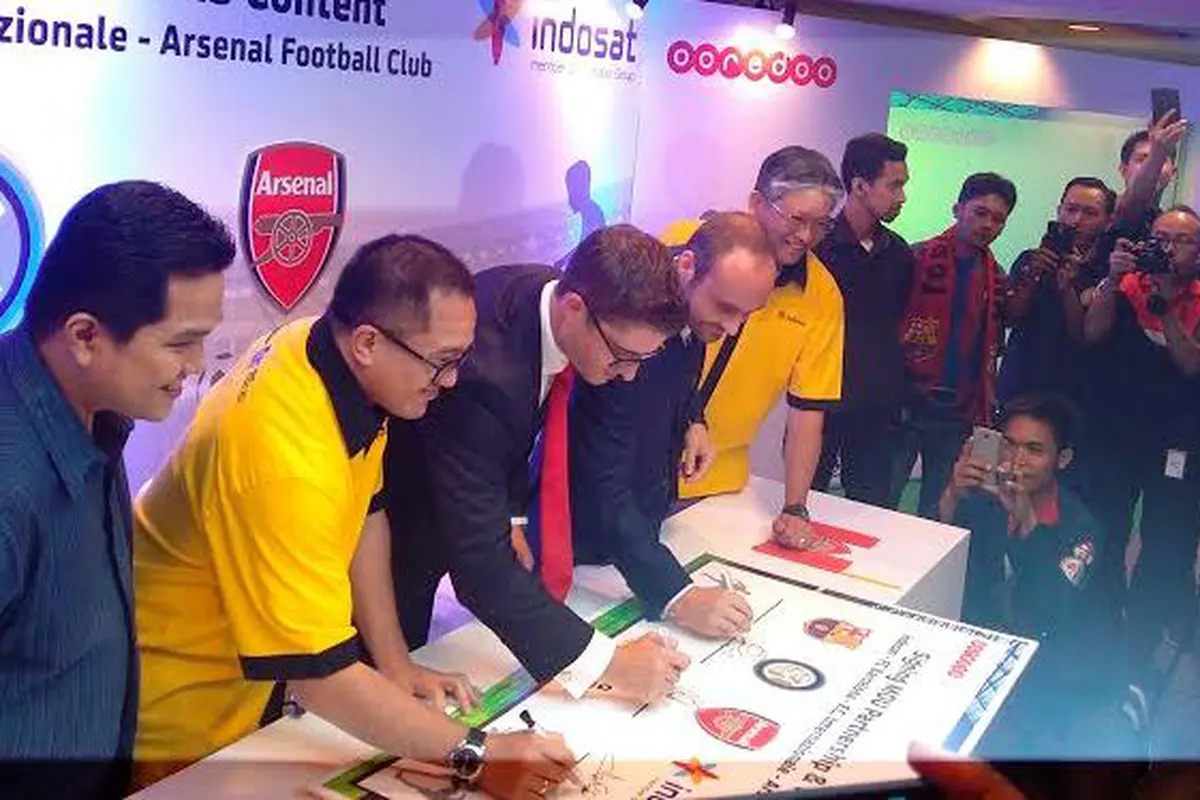 Sediakan Konten VAS, Indosat Gandeng Tiga Klub Bola Besar