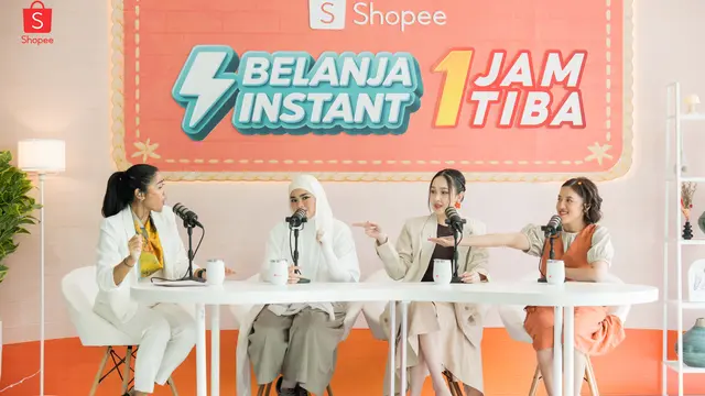 Shopee Belanja Instant 1 Jam Tiba Jadi Solusi Gaya Hidup Sat Set ala SIVIA, Agatha Pricilla, dan Ify Alyssa