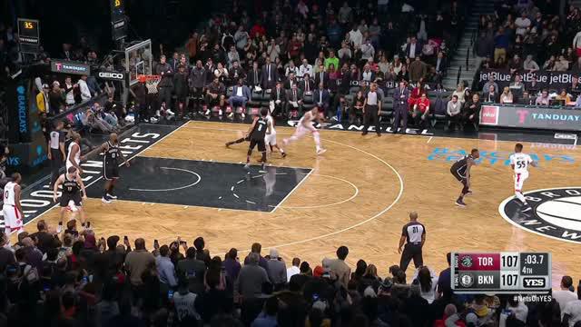 Berita video game recap NBA 2017-2018 antara Toronto Raptors melawan Brooklyn Nets dengan skor 114-113.