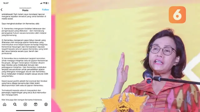 Komentar Menkeu Sri Mulyani di Instagram