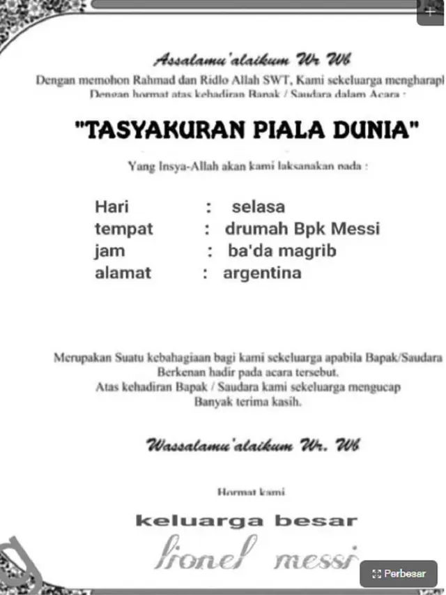 Undangan hasil editan nitizen (Sumber: Liputan6.com)