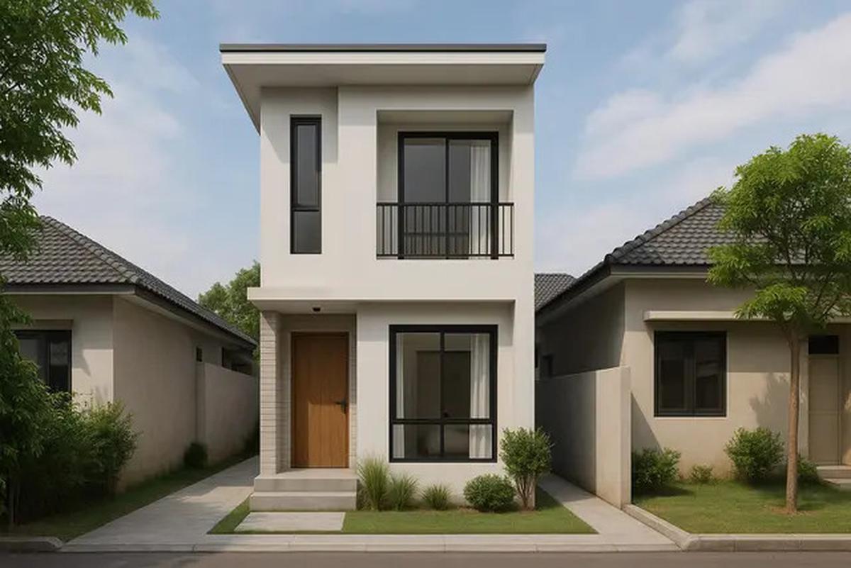 7 Desain Rumah 2 Lantai Mungil Cantik di Lahan Sempit, Tetap Lega dan Nyaman untuk Keluarga