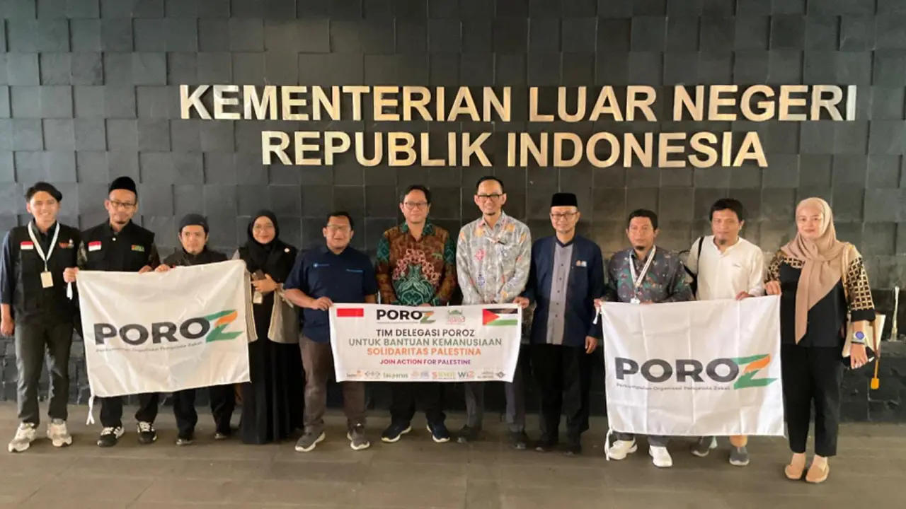 Perkumpulan Organisasi Pengelola Zakat (POROZ) bersama pimpinan Lembaga Amil Zakat (LAZ) Ormas Islam mengunjungi Kantor Kementerian Luar Negeri Republik Indonesia (Kemenlu RI) (Istimewa)
