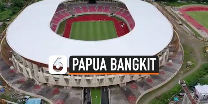 VIDEO: Standar Internasional, Begini Penampakan Stadion Papua Bangkit