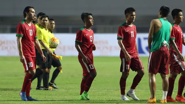 Pemain Timnas Indonesia U-22 (Liputan6.com/Helmi Fithriansyah)