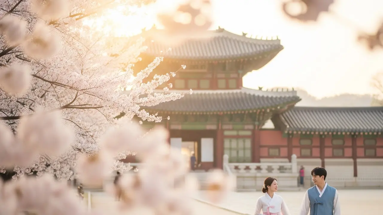 Prompt Gemini AI Edit Foto Liburan di Korea Selatan