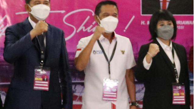 Ketua Asosiasi Sepak Bola Wanita Indonesia (ASBWI) yang baru terpilih untuk periode 2021-2025, H. Nadalsyah.