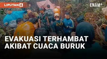 KABUT KEMBALI PERSULIT PROSES EVAKUASI KAPOLDA JAMBI DI LOKASI KECELAKAAN HELIKOPTER