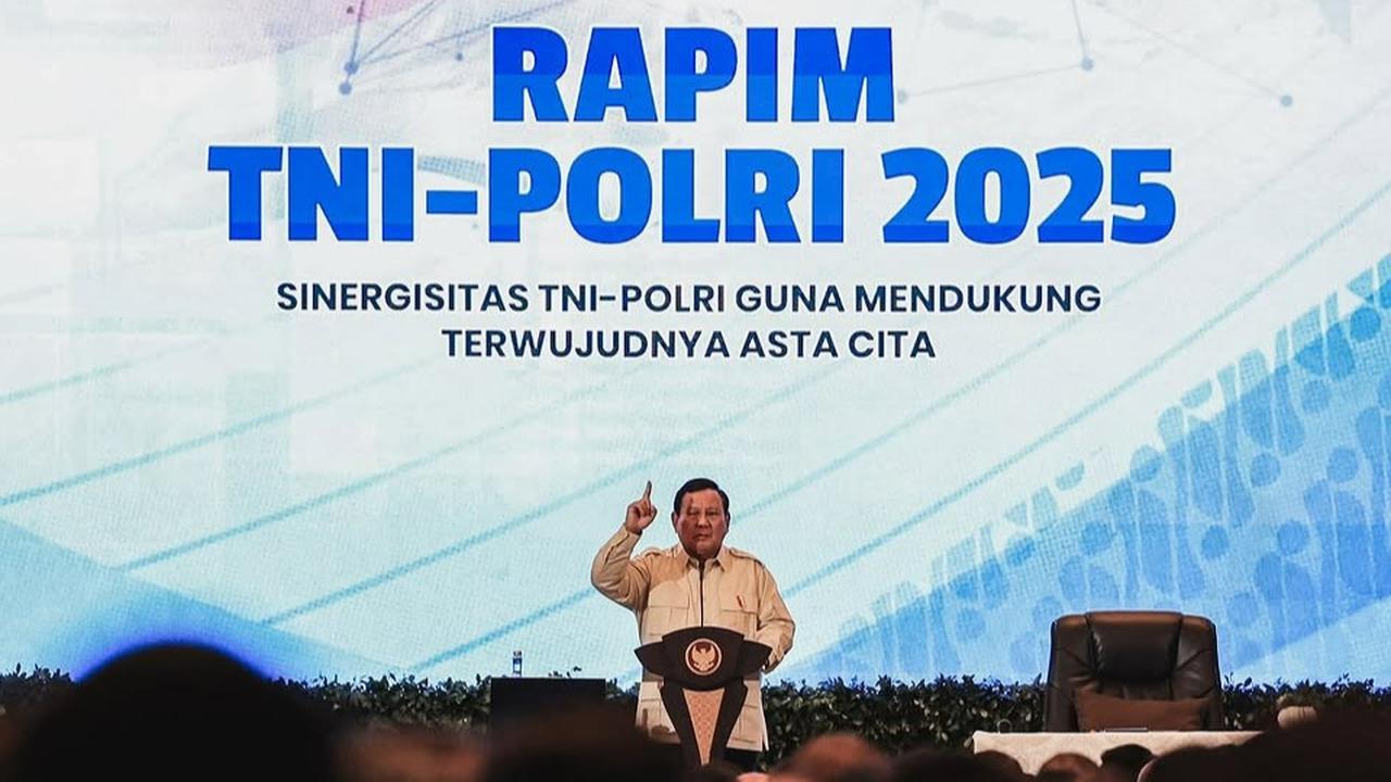 VIDEO: Tegas Prabowo Tunjuk-Tunjuk Jenderal TNI & Polri sampai Terdiam, Singgung Negara Gagal