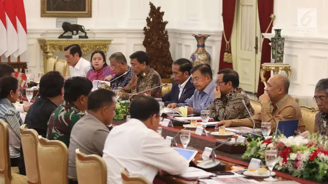Presiden Jokowi Pimpin Ratas Persiapan Natal dan Tahun Baru