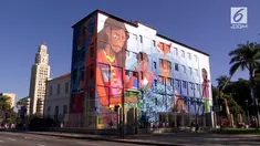 Mural yang dibuat Luna Buschinelli ini memiliki arti mendalam bagi masyarakat Brazil.