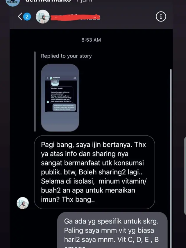 Unggahan Detri Warmanto. (Foto: Instagram @detriwarmanto)