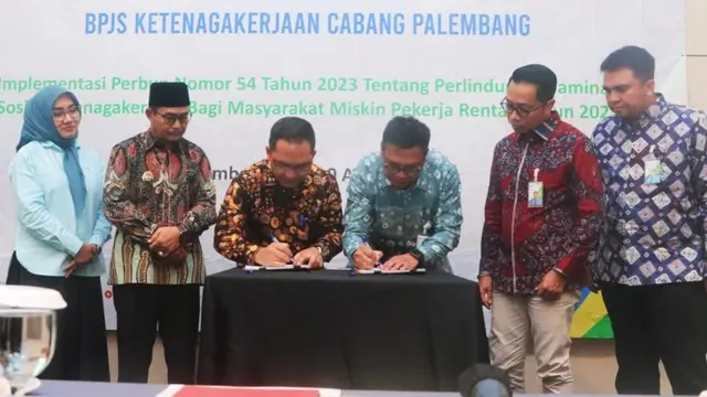 BPJS Ketenagakerjaan Cover 45.000 Masyarakat Miskin Pekerja Rentan di Musi Banyuasin