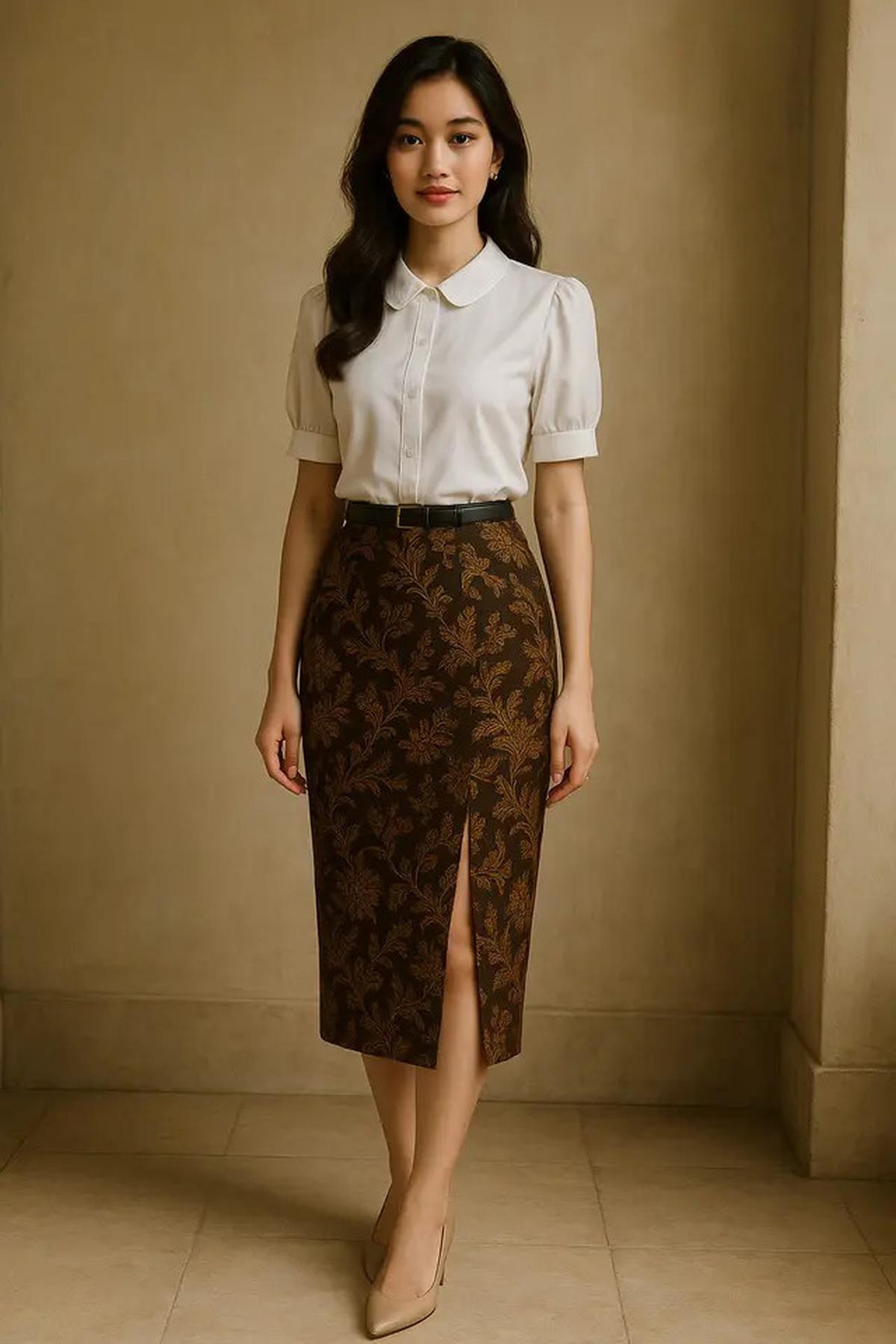 Rok Span Batik Belah Samping Cocok dengan Baju Apa? Ini 8 Gaya yang Harus Dicoba
