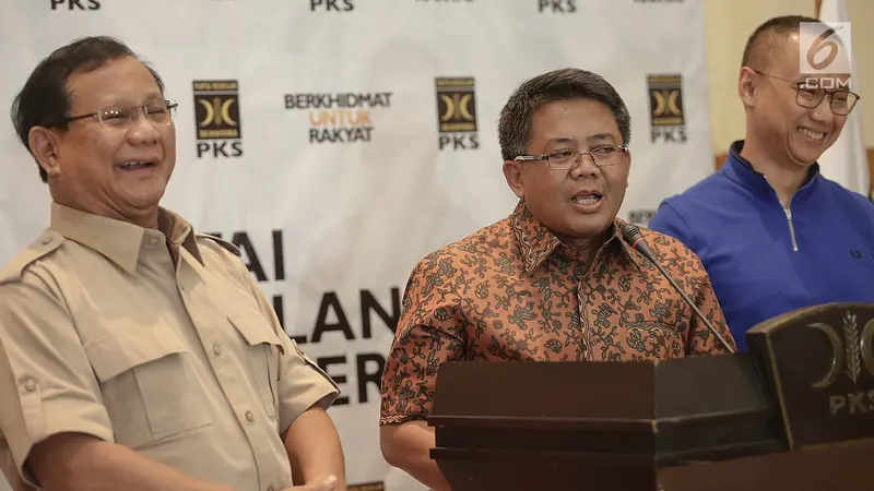 PHOTO: Gerindra, PAN, dan PKS Sepakat Koalisi di Pilkada Serentak 2018