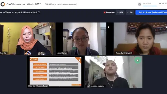 CIAS Innovation Week 2020, Bantu Warga Belajar Inovasi Bersama Secara Gratis