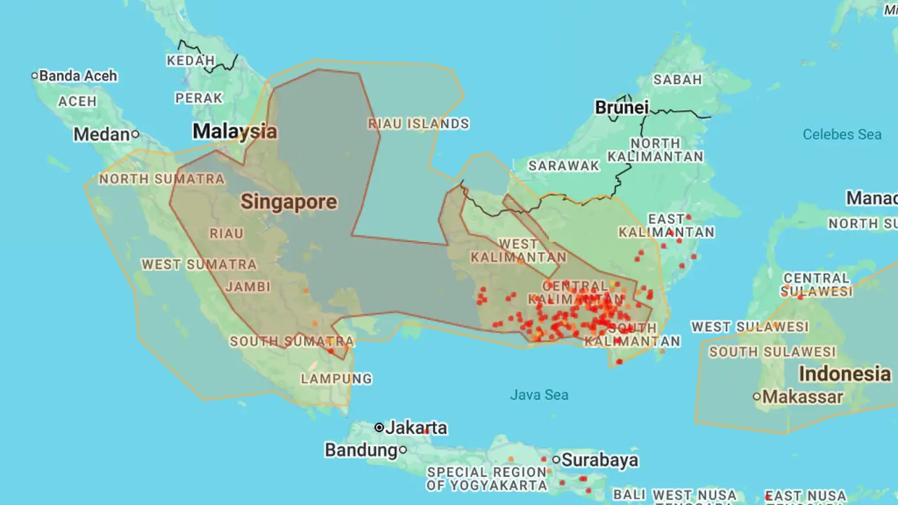 Asap Karhutla Masih Selimuti Singapura-Malaysia, Udara Sangat Tidak Sehat